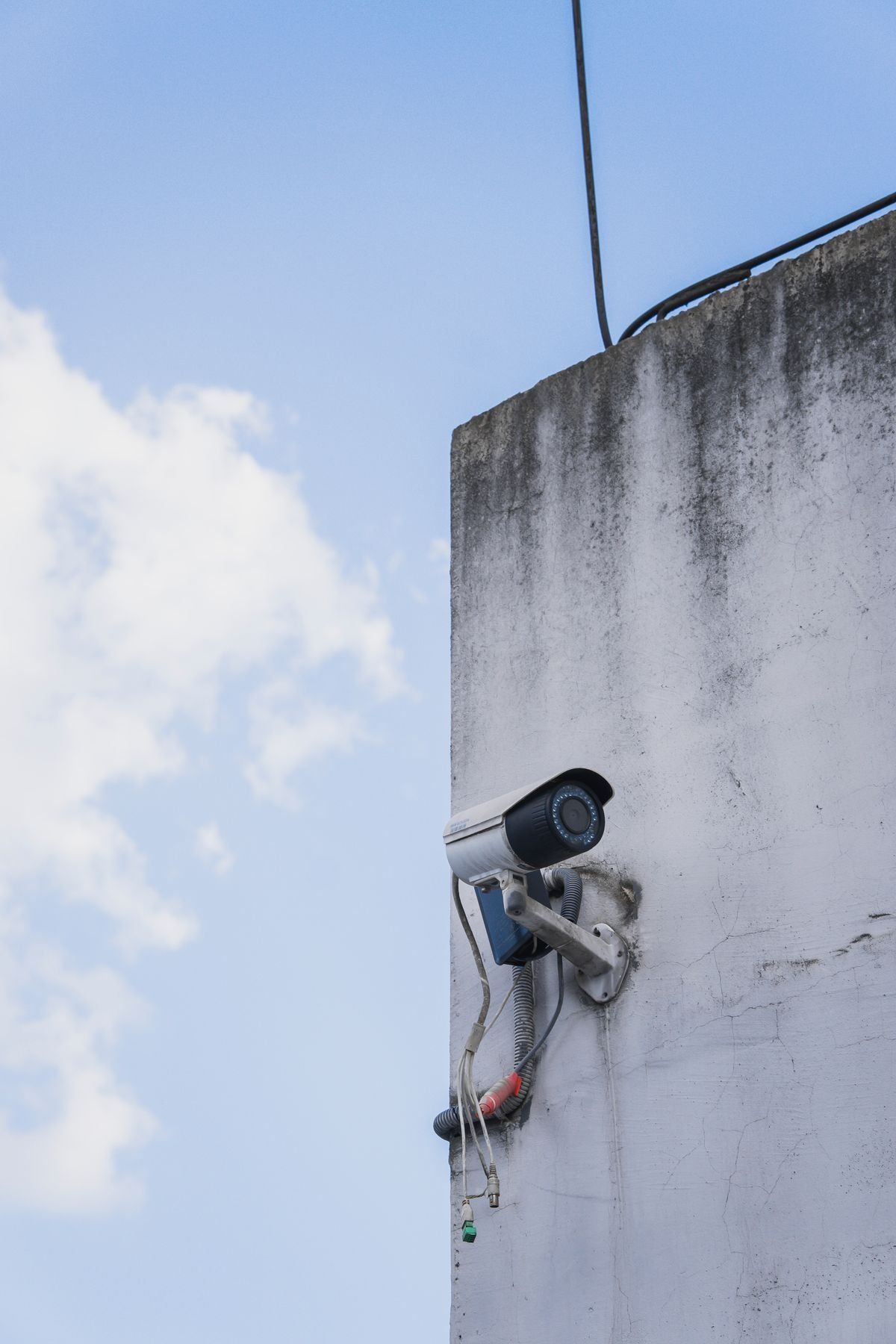 CCTV camera monitoring a property