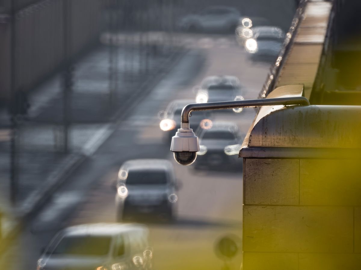 CCTV camera monitoring a property
