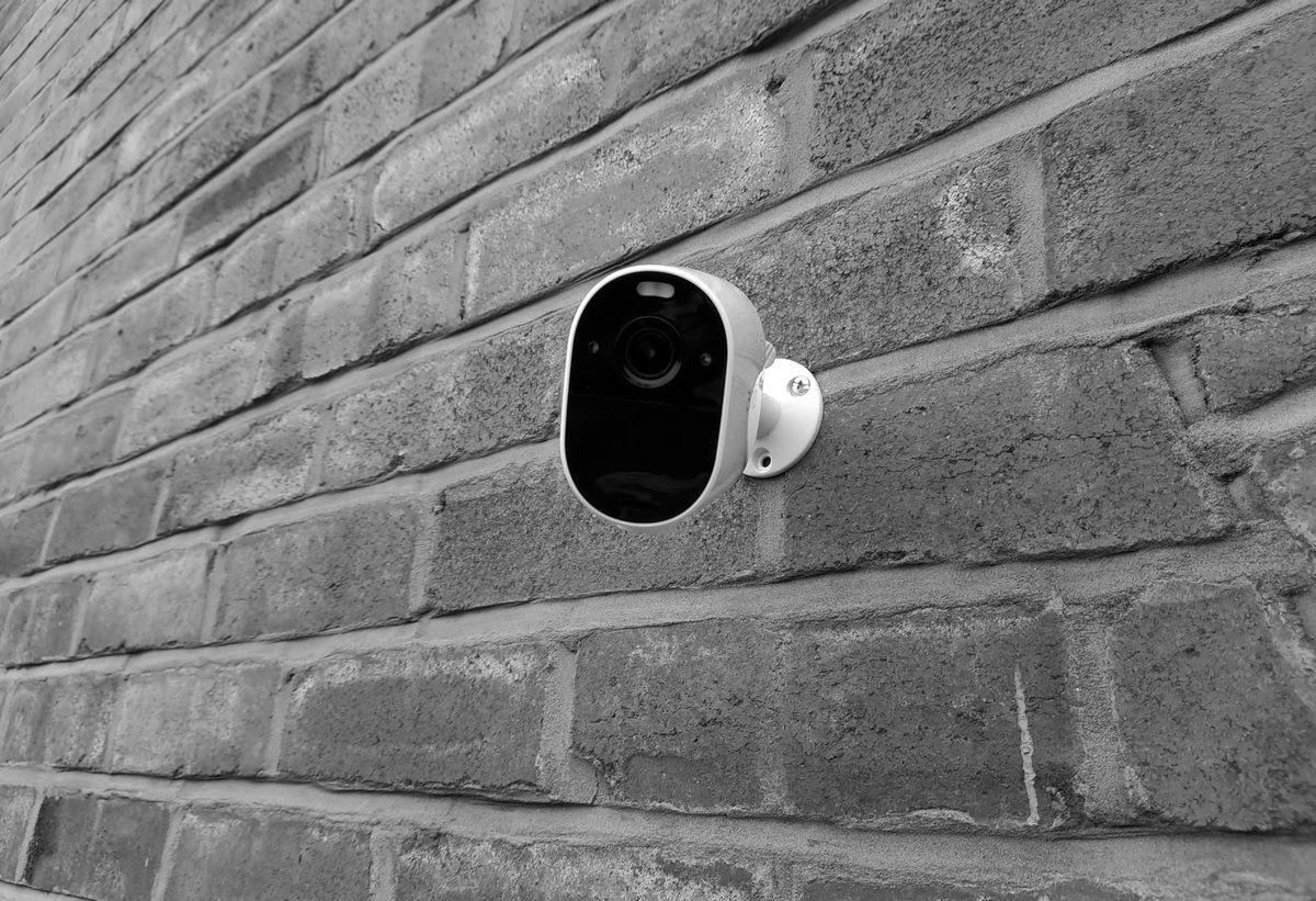 CCTV camera monitoring a property